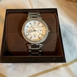 Silver Micheal Kors watch